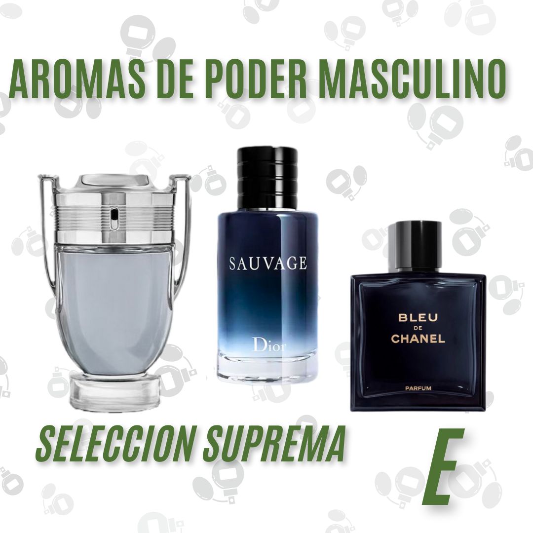 Trio De Perfumes E Aromas de Poder Masculino (Dr-58341-Ec)