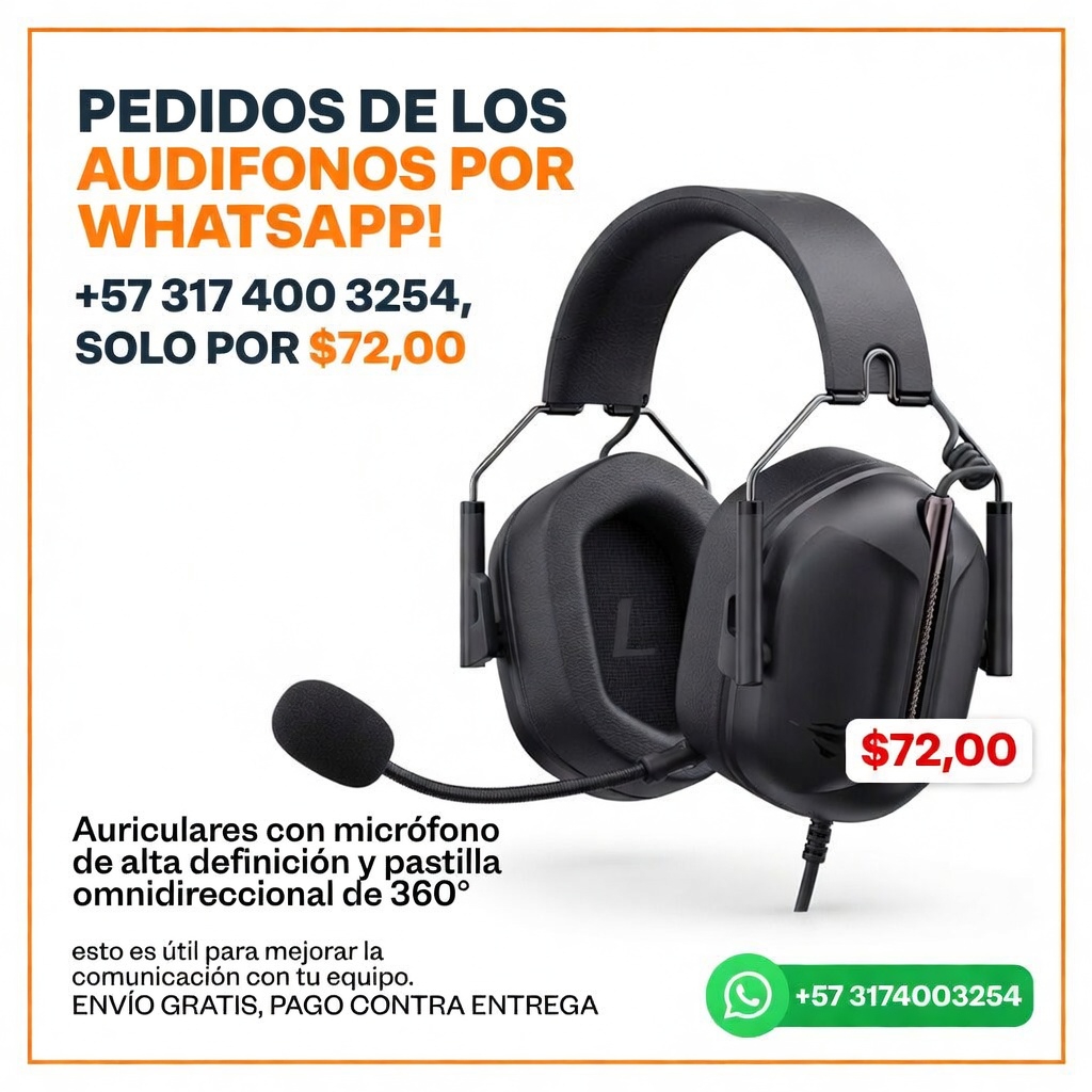 Audífonos Gamers Hvh2033dn (DR-119488-EC)